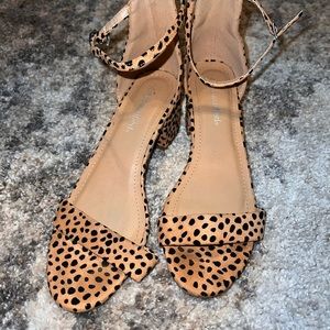 Cheetah block heels